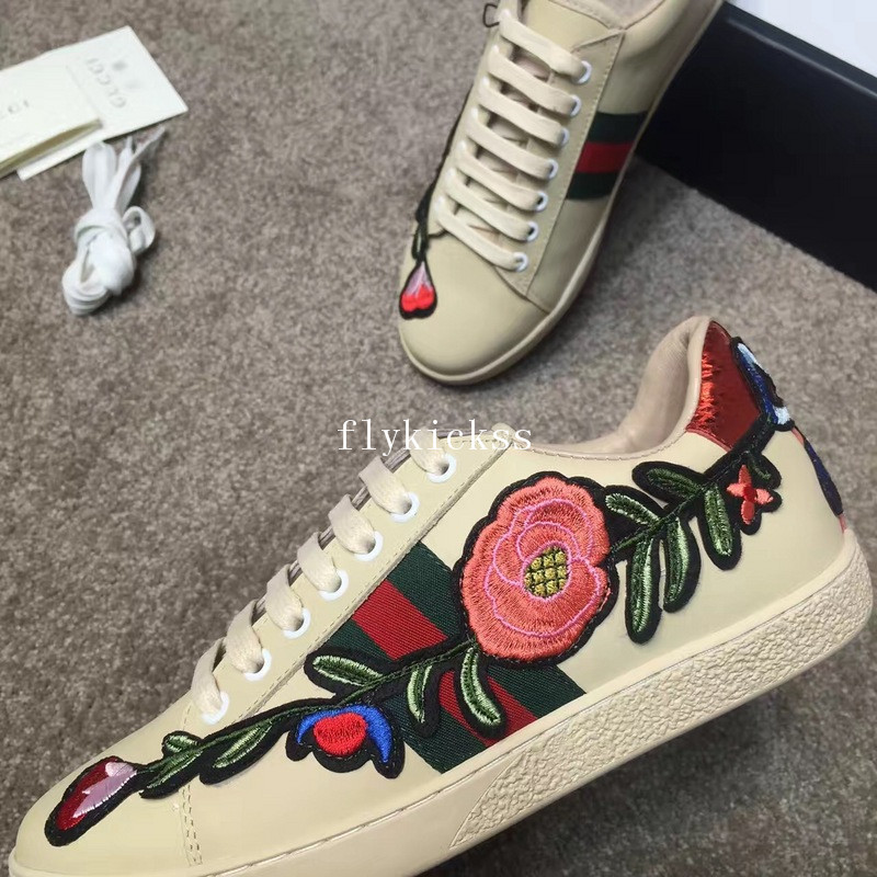 GC Ace Embroidered Sneaker Light Yellow Flower